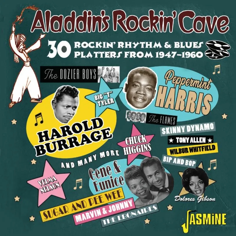 Album artwork for Aladdin's Rockin' Cave - 30 Rockin' Rhythm and Blues Platters from Aladdin Records 1947-1960 by Various