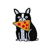 Album artwork for Pizza Boston Terrier Enamel Pin by Badge Bomb