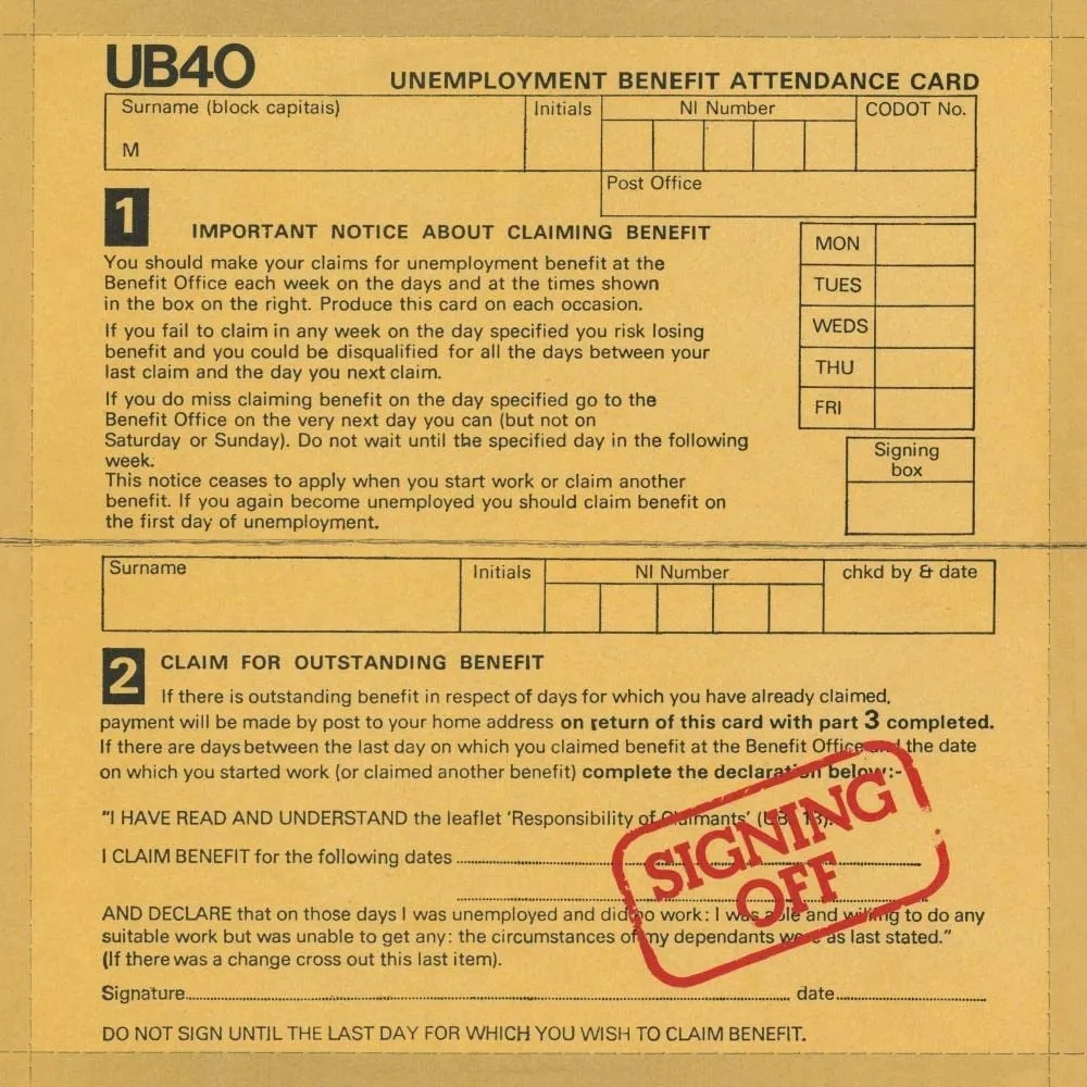 Album artwork for Signing Off by UB40