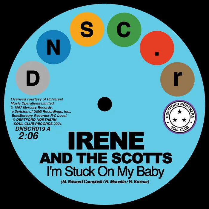 Album artwork for I'm Stuck On My Baby / Indian Giver by Irene and The Scotts / The Chantels