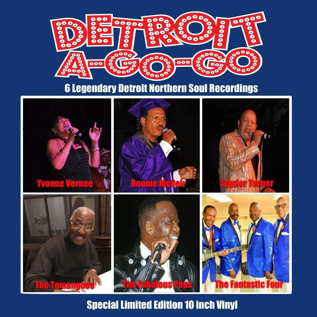 Album artwork for Detroit A-Go-Go - 6 Legandary Detroit Northern Soul Recordings by Various