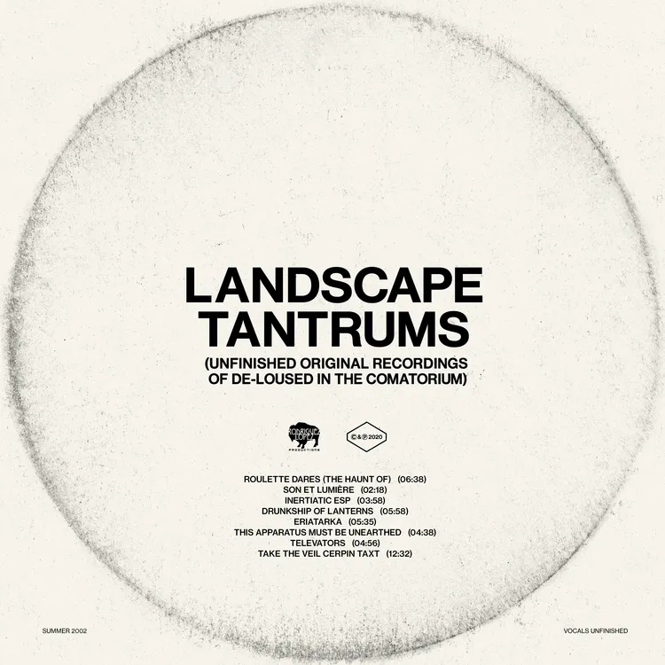 Album artwork for Landscape Tantrums - Unfinished Original Recordings Of De-Loused In The Comatorium by The Mars Volta