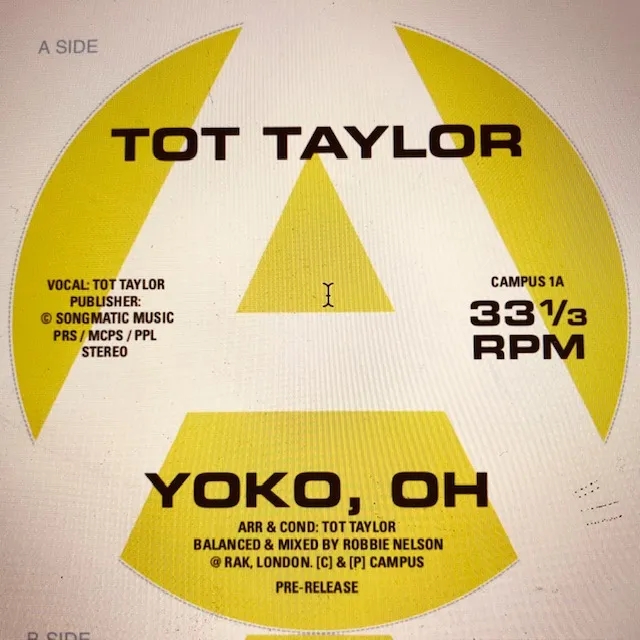 Album artwork for Yoko, Oh by Tot Taylor