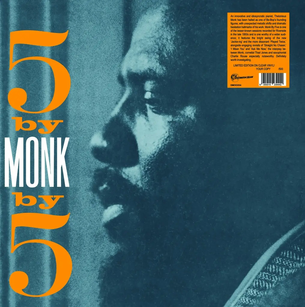 Album artwork for 5 By Monk By 5 by Thelonious Monk