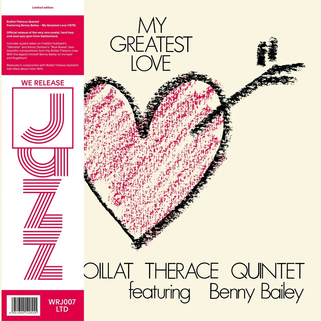 Album artwork for My Greatest Love by Boillat Therace Quintet Featuring Benny Bailey