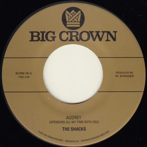 Album artwork for Audrey (Spending All My Time With You)  / Fly Fishing by The Shacks