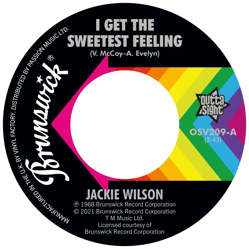 Album artwork for I Get The Sweetest Feeling/It Only Happens When I Look At You by Jackie Wilson