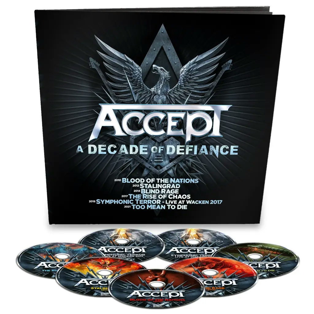 Album artwork for Decade Of Defiance Box Set by Accept