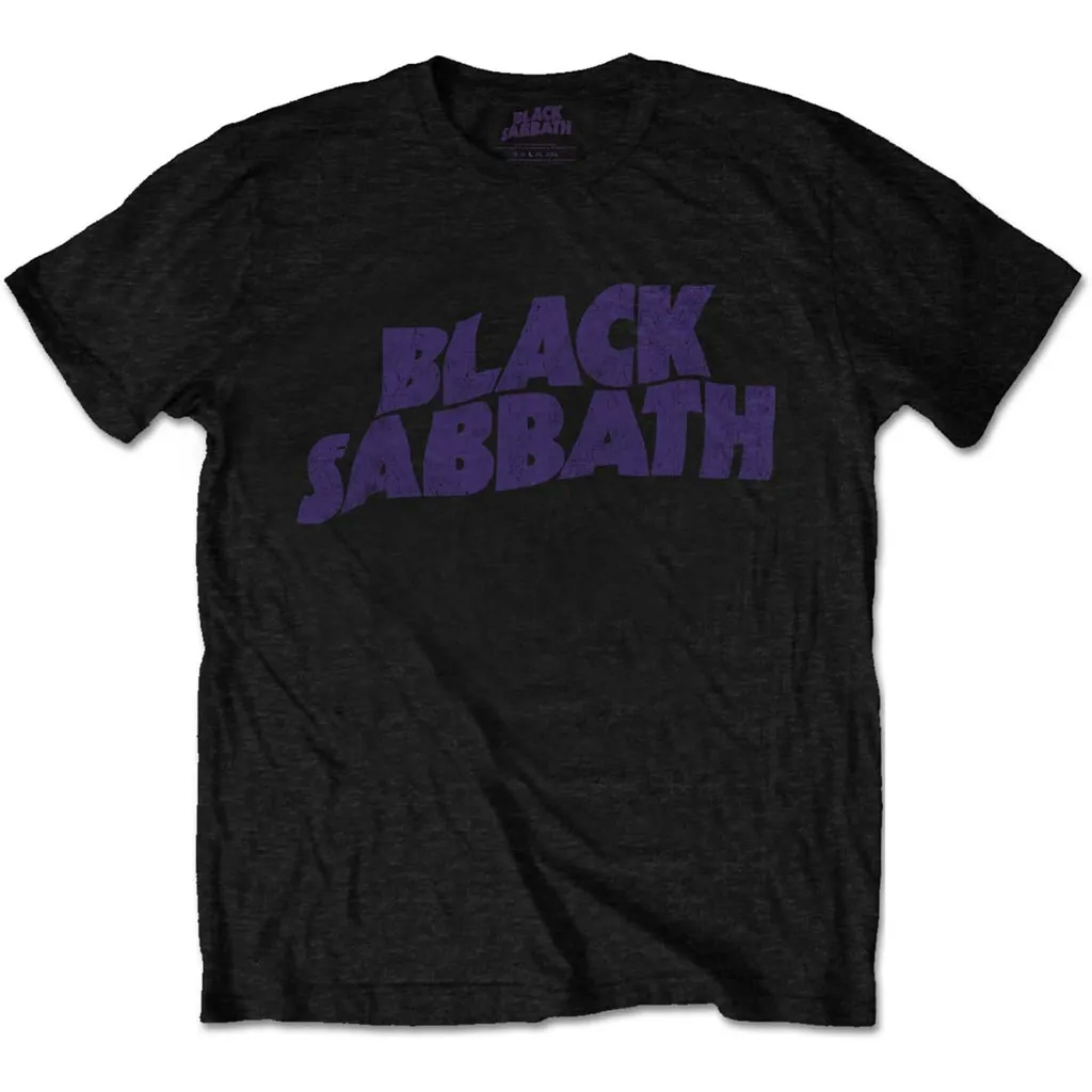 Album artwork for Black Wavy Logo Unisex Tee by Black Sabbath