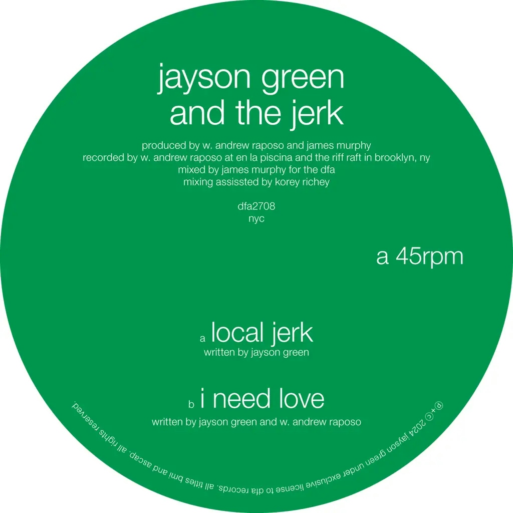 Album artwork for Local Jerk / I Need Love by Jayson Green and The Jerk