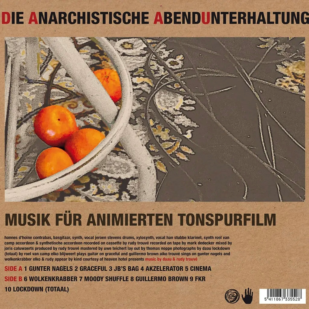 Album artwork for Musik Für Animierten Tonspurfilm by Die Anarchistische Abendunterhaltung (Daau), Rudy Trouve