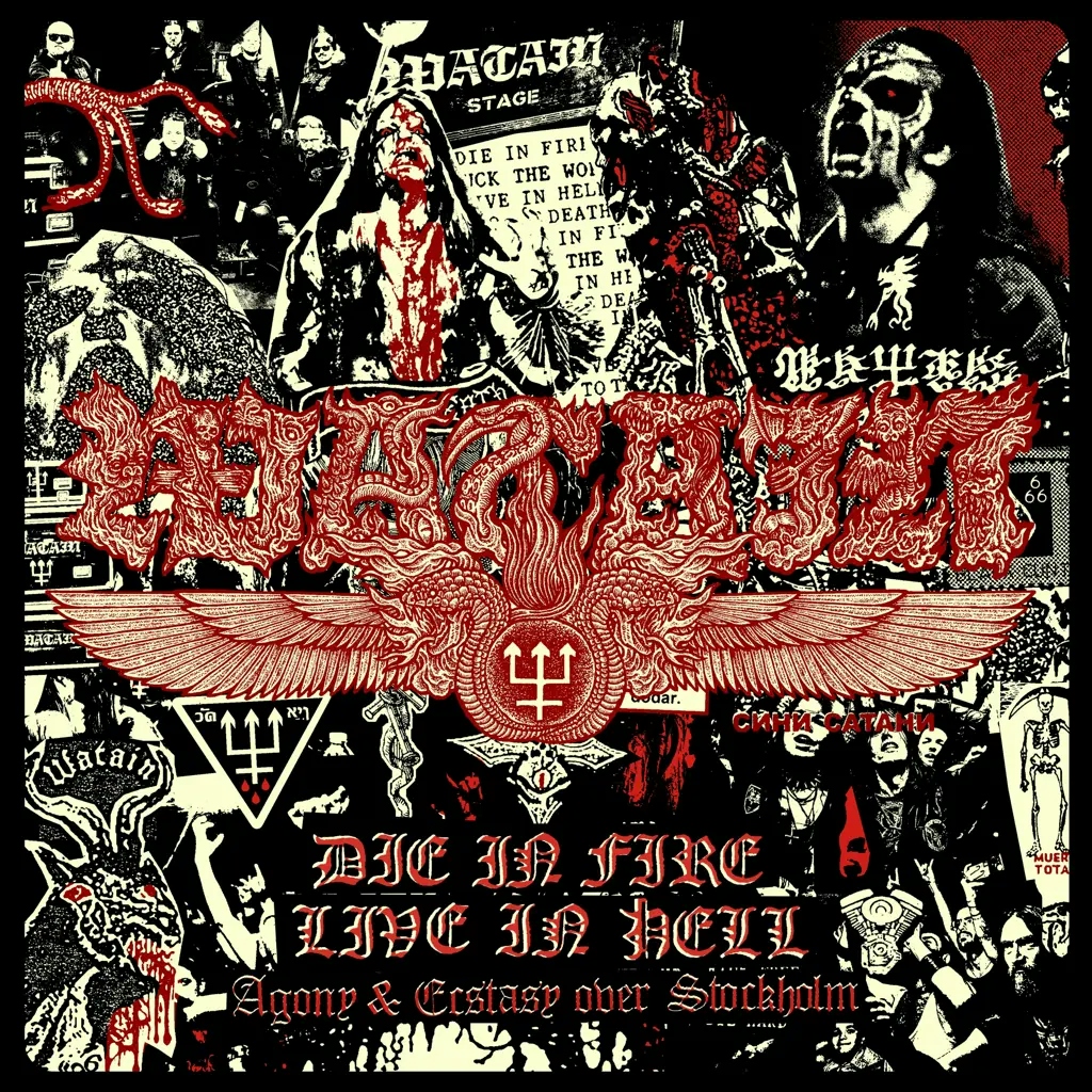 Album artwork for Die In Fire - Live In Hell (Agony And Ecstasy Over Stockholm) by Watain