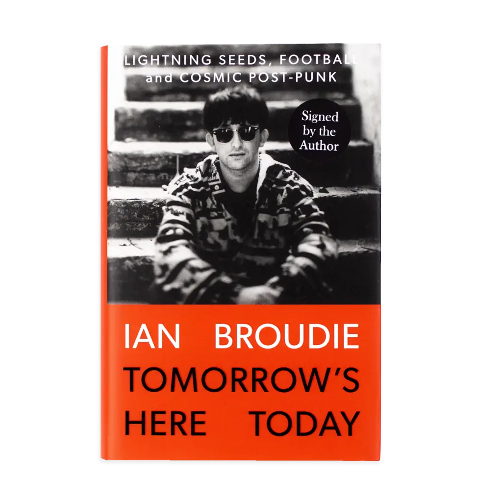Album artwork for Tomorrow's Here Today: Lightning Seeds, Football and Cosmic Post-Punk by Ian Broudie