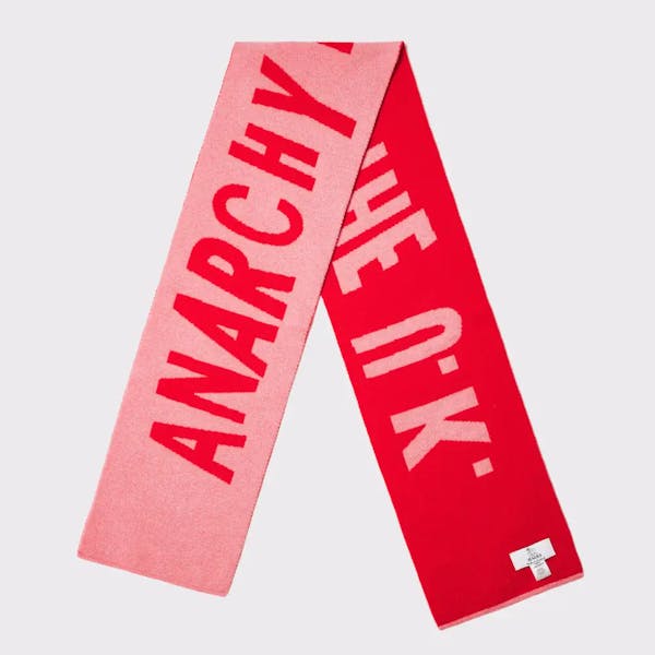 Album artwork for Sex Pistols- Anarchy In The UK Scarf (Petal & Red) by Hades Knitwear