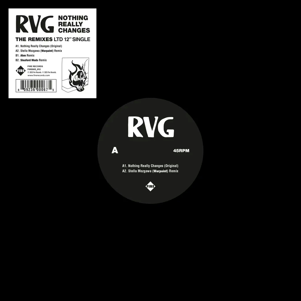 Album artwork for Northing Really Changes (The Remixes) by RVG