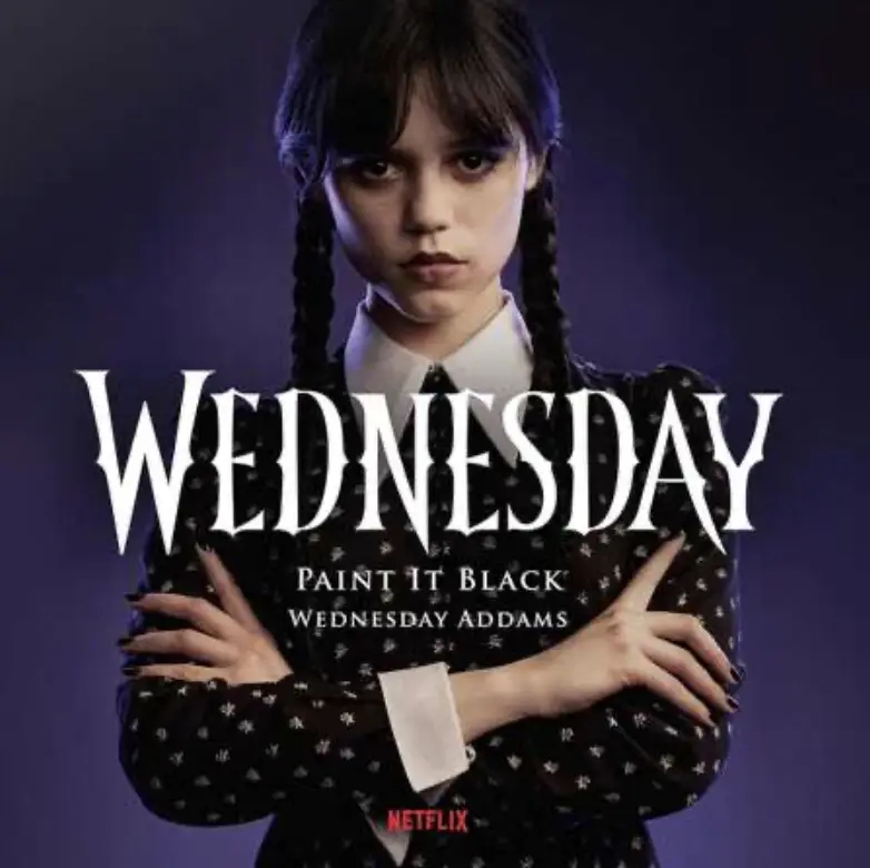 Album artwork for Paint It Black - Wednesday Theme Song by Wednesday Addams, Danny Elfman