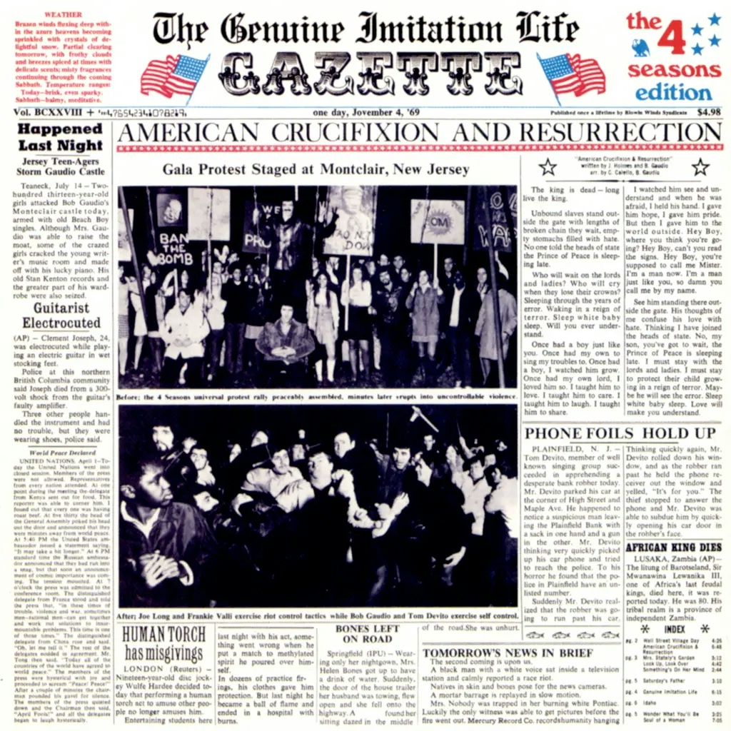 Album artwork for The Genuine Imitation Life Gazette - RSD 2024 by Frankie Valli And The Four Seasons