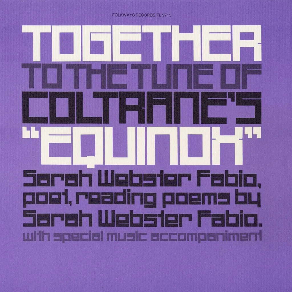 Album artwork for Together to the Tune of Coltrane's "Equinox" by Sarah Webster Fabio