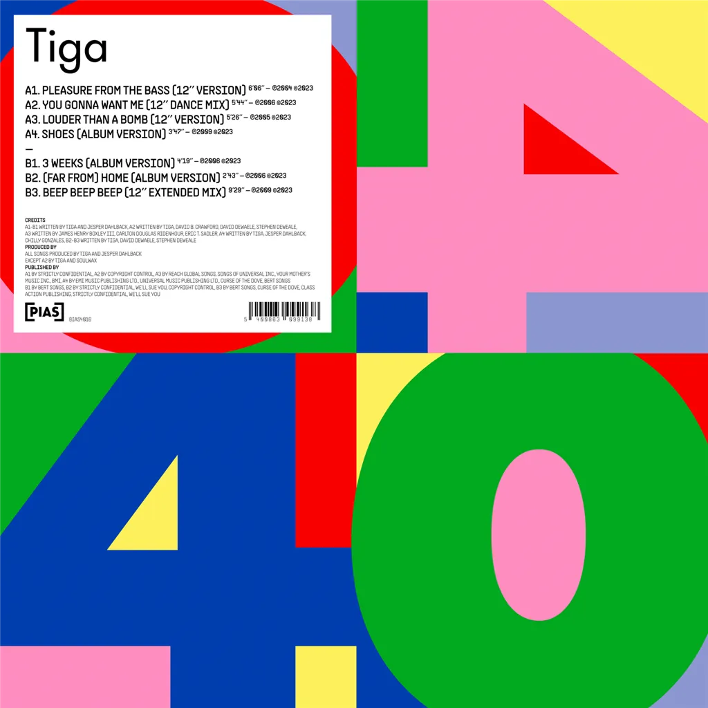 Album artwork for [PIAS] 40 by Tiga