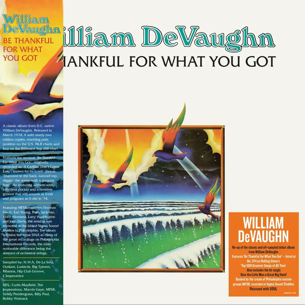 Album artwork for Be Thankful For What You Got  by William DeVaughn