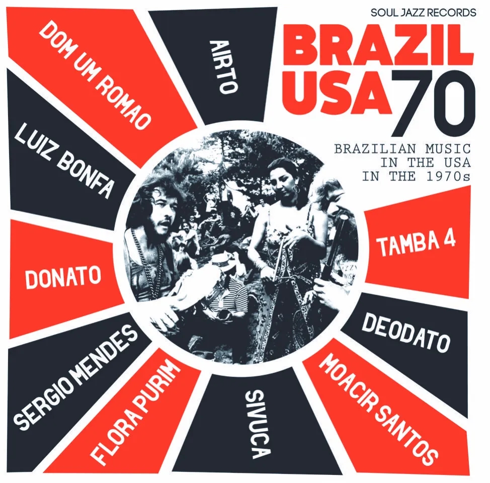 Album artwork for Soul Jazz Records presents Brazil USA 70 - Brazilian Music in the USA in the 1970s by Airto Moreira and Flora Purim and Sergio Mendes