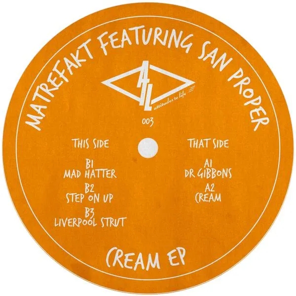 Album artwork for Cream EP by Matrefakt and San Proper