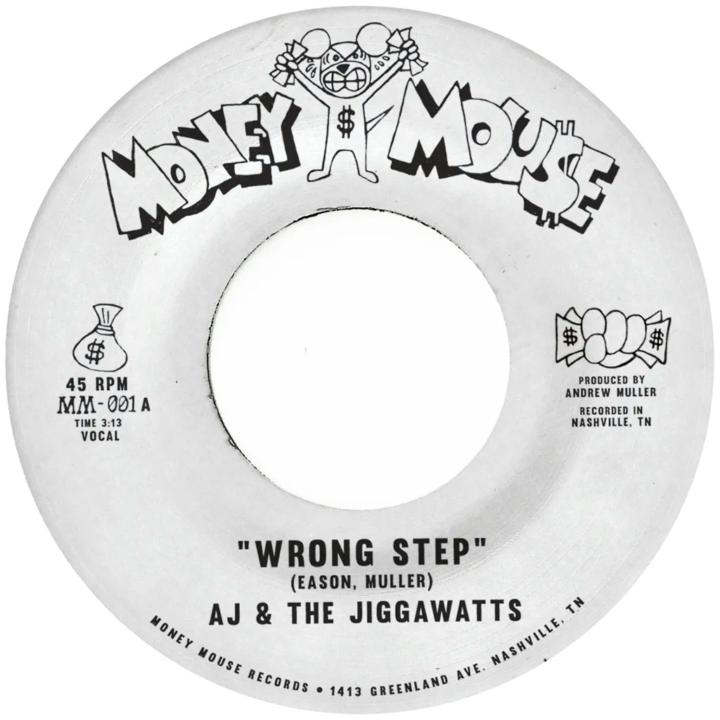 Album artwork for Wrong Step b/w Karma Is A Bitch by AJ & The Jiggawatts