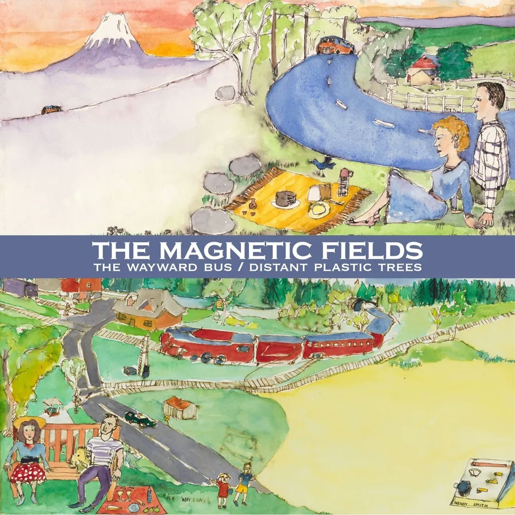 Album artwork for The Wayward Bus / Distant Plastic Trees (Reissue) by The Magnetic Fields