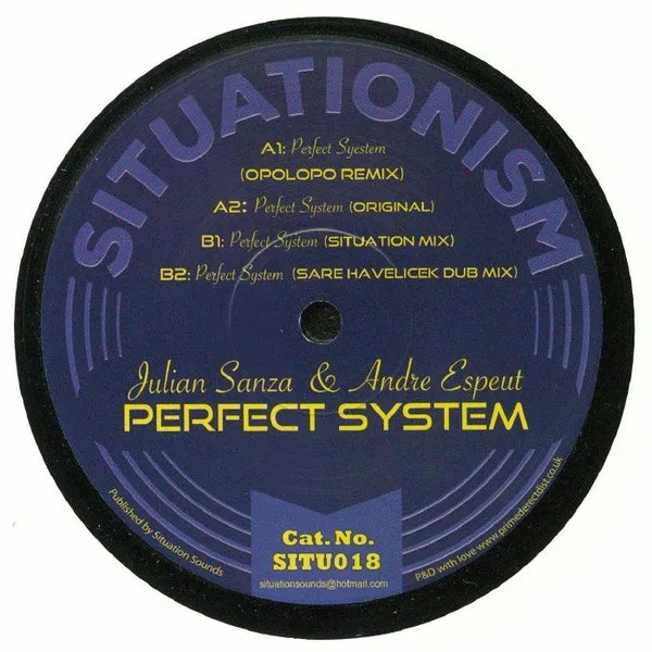 Album artwork for Perfect System by Julian Sanza and Andre Espeut
