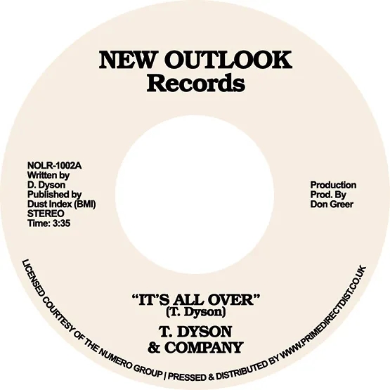 Album artwork for It's All Over / First time by T Dyson and Company