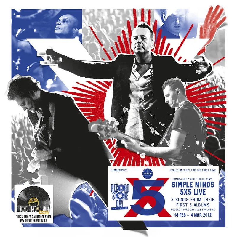 Album artwork for 5 x 5 Live by Simple Minds