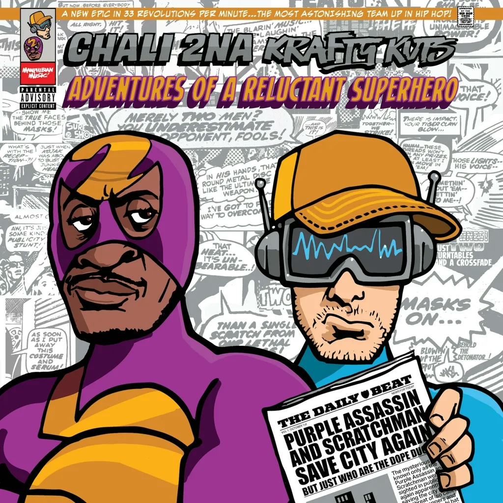 Album artwork for Adventures of a Reluctant Super Hero by Chali 2na and Krafty Kuts 