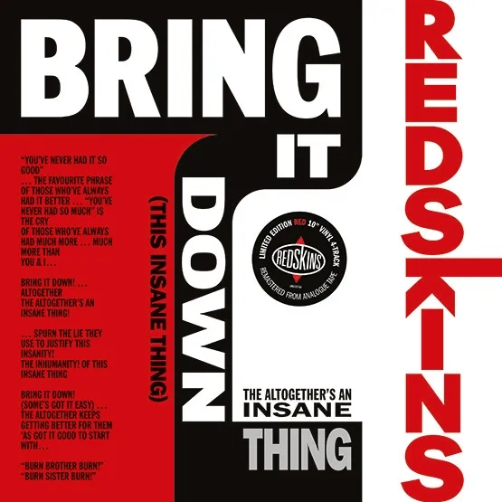 Album artwork for Album artwork for Bring It Down! (This Insane Thing) by The Redskins by Bring It Down! (This Insane Thing) - The Redskins