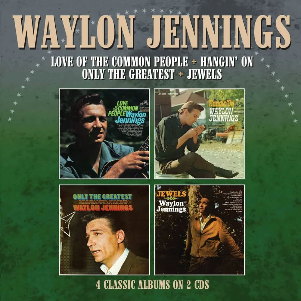 Album artwork for Love of the Common People / Hangin´ On / Only The Greatest / Jewels by Waylon Jennings
