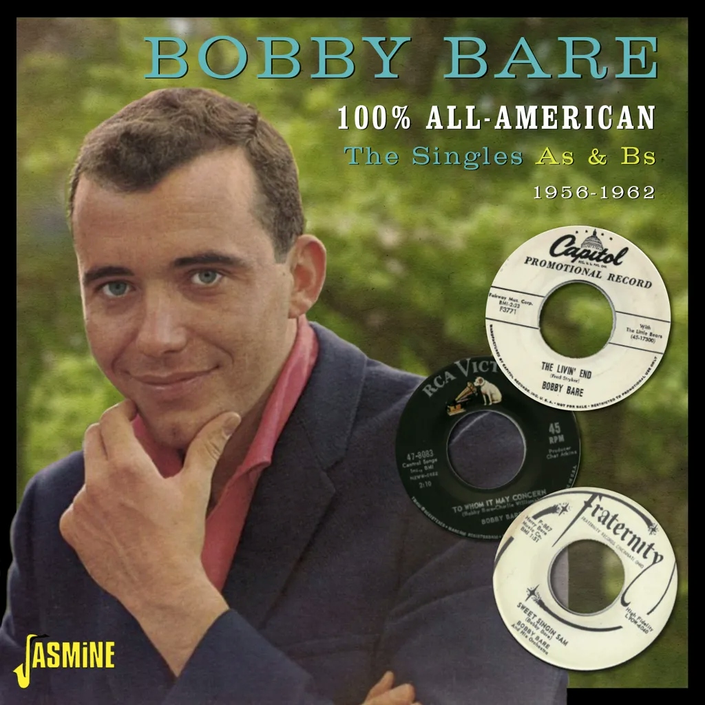 Album artwork for 100% All American - The Singles As & Bs 1956-1962 by Bobby Bare
