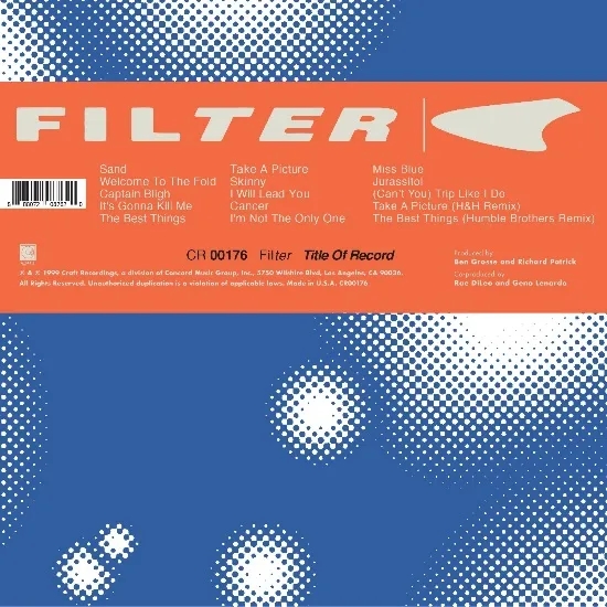 Album artwork for Title of Record by Filter
