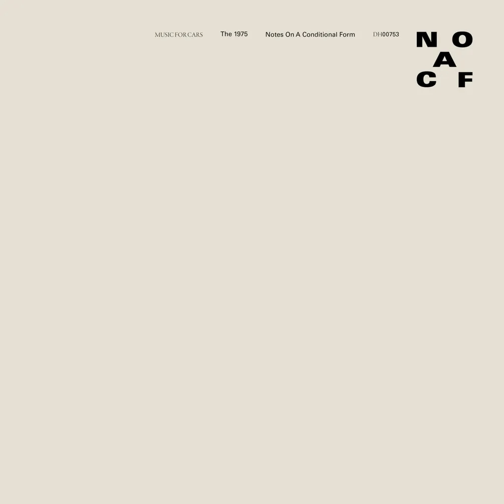 Album artwork for Notes On A Conditional Form by The 1975