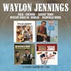 Album artwork for Folk-Country / Leavin’ Town / Waylon Sings Ol’ Harlan / Nashville Rebel by Waylon Jennings