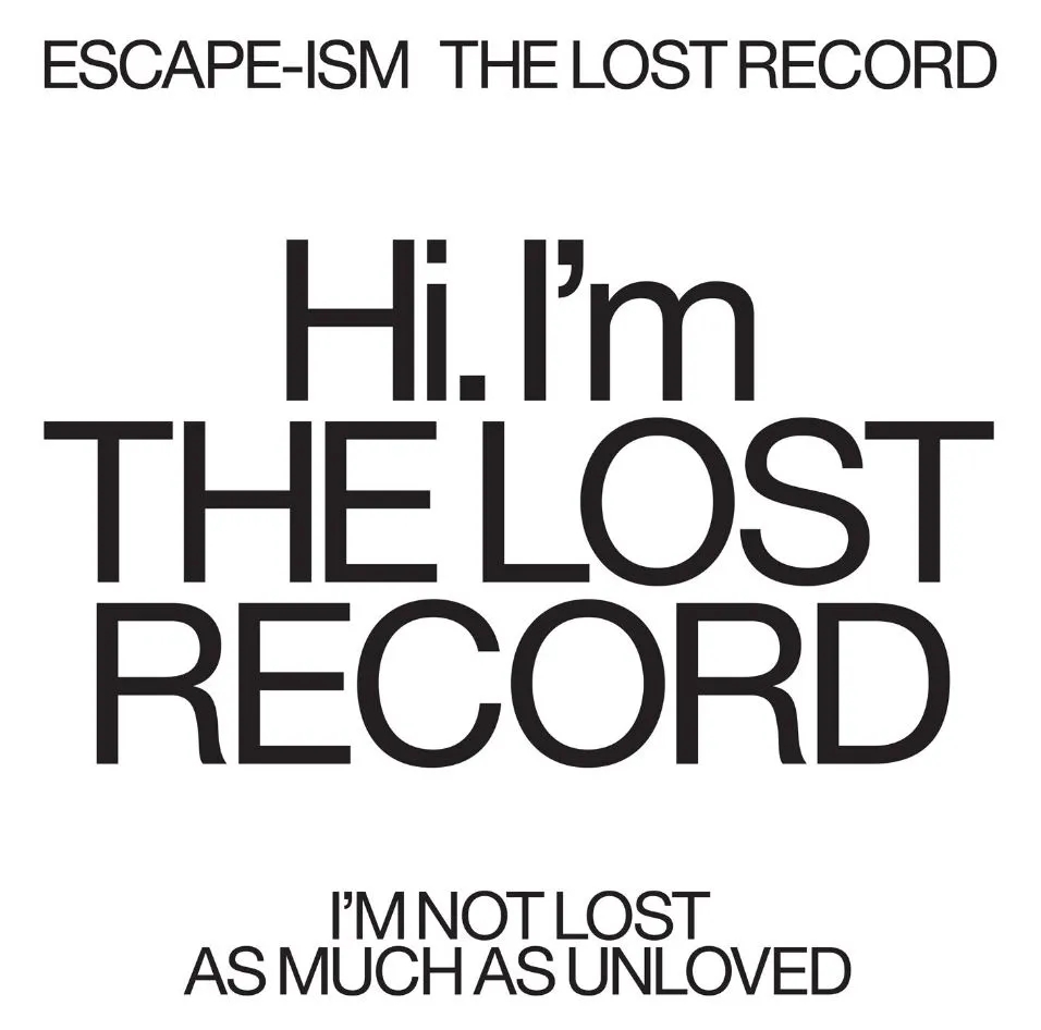 Album artwork for The Lost Record by Escape-ism
