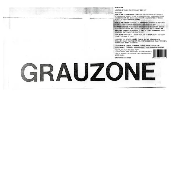 Album artwork for Limited 40 Years Anniversary Box Set by Grauzone