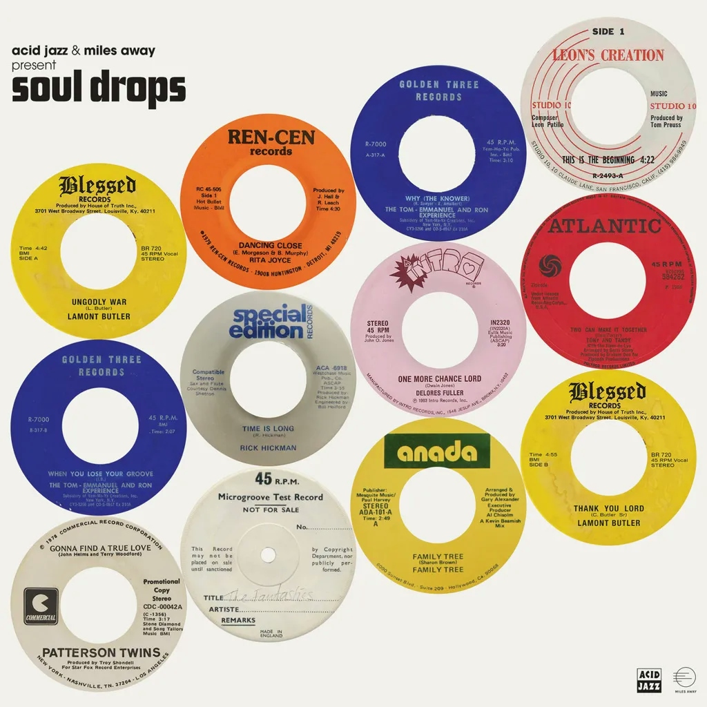 Album artwork for Acid Jazz and Miles Away Present Soul Drops by Various