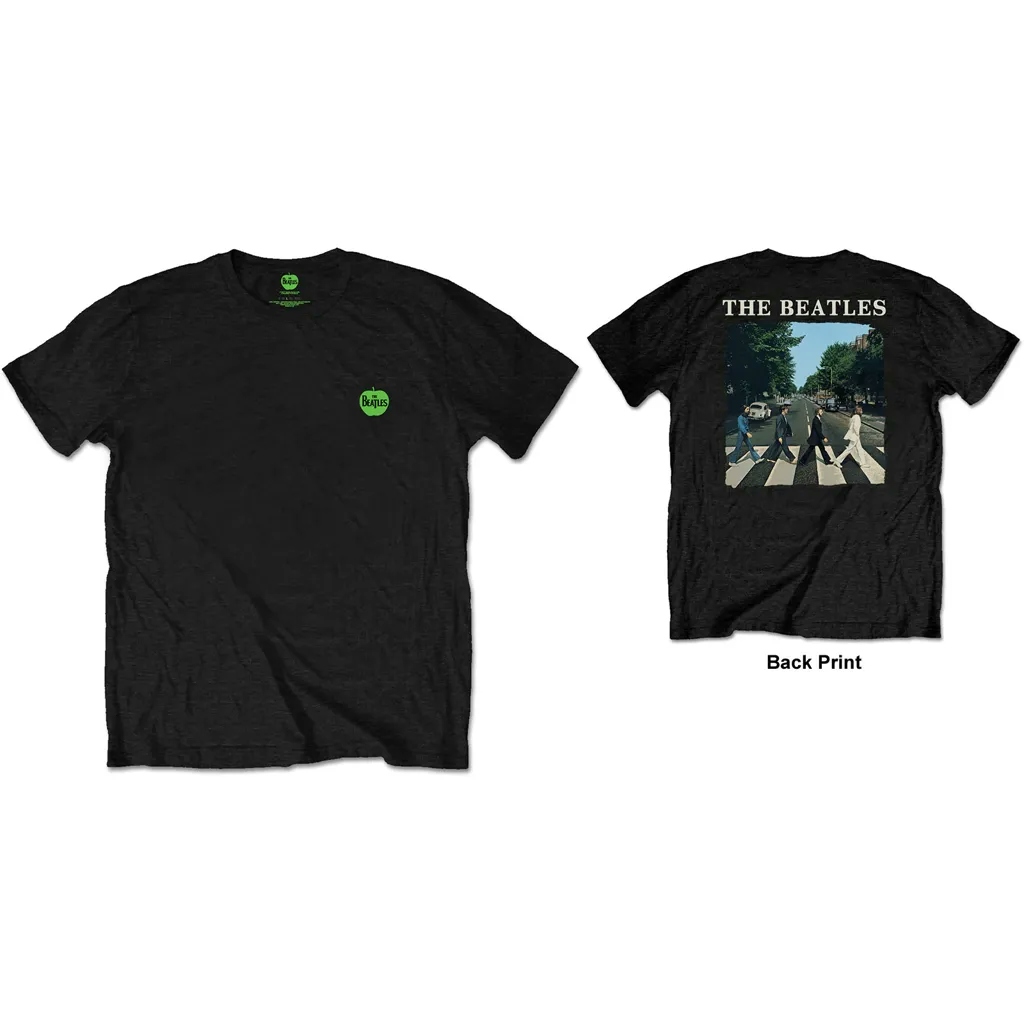 Album artwork for Unisex T-Shirt Abbey Road & Logo Back Print by The Beatles