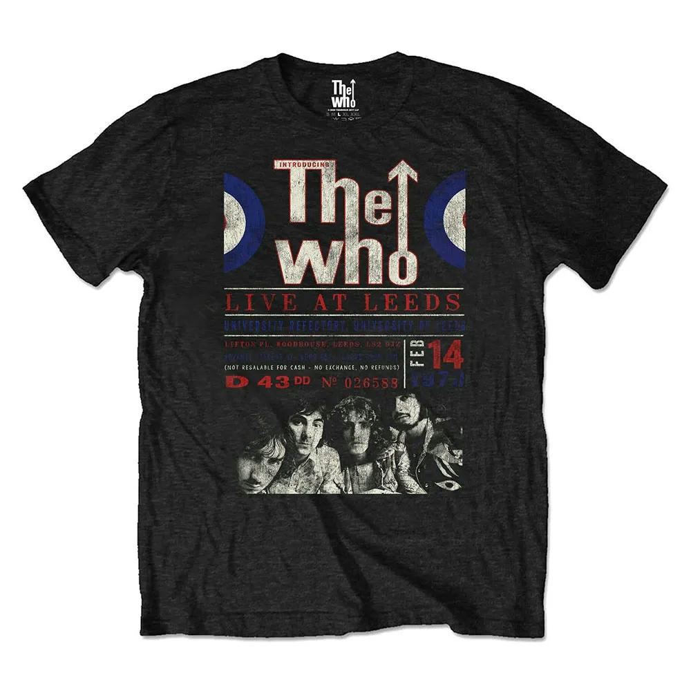 Album artwork for Unisex T-Shirt Live At Leeds '70 Eco Friendly by The Who