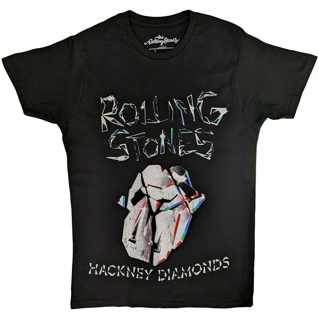 Album artwork for The Rolling Stones Unisex T-Shirt: Hackney Diamonds Faded Logo  Hackney Diamonds Faded Logo Short Sleeves by The Rolling Stones