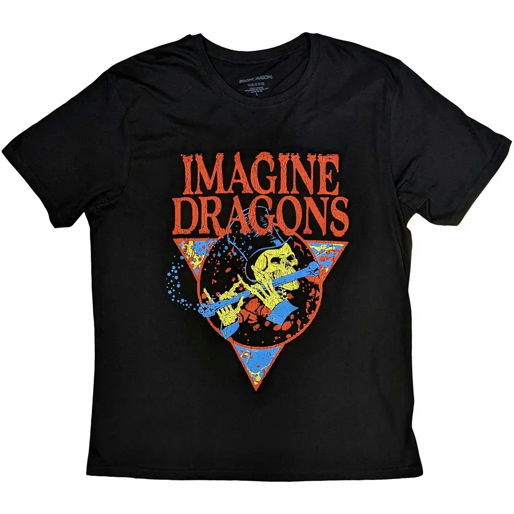 Album artwork for Imagine Dragons Unisex T-Shirt: Skeleton Flute  Skeleton Flute Short Sleeves by Imagine Dragons