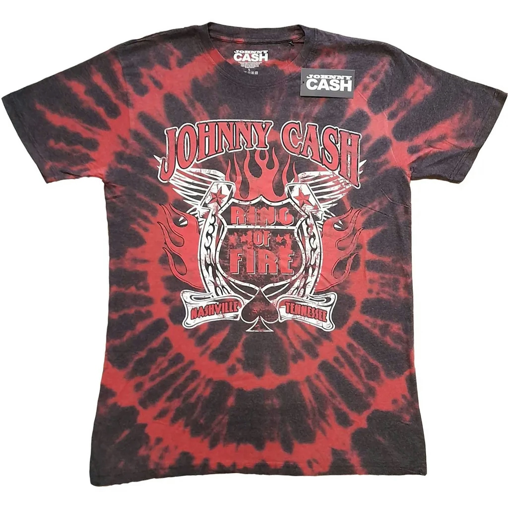 Album artwork for Unisex T-Shirt Ring of Fire Dip Dye, Dye Wash by Johnny Cash