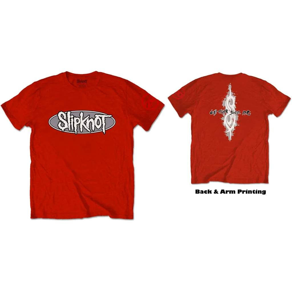 Album artwork for Unisex T-Shirt 24th Anniversary Don't Ever Judge Me Back Print, Sleeve Print by Slipknot