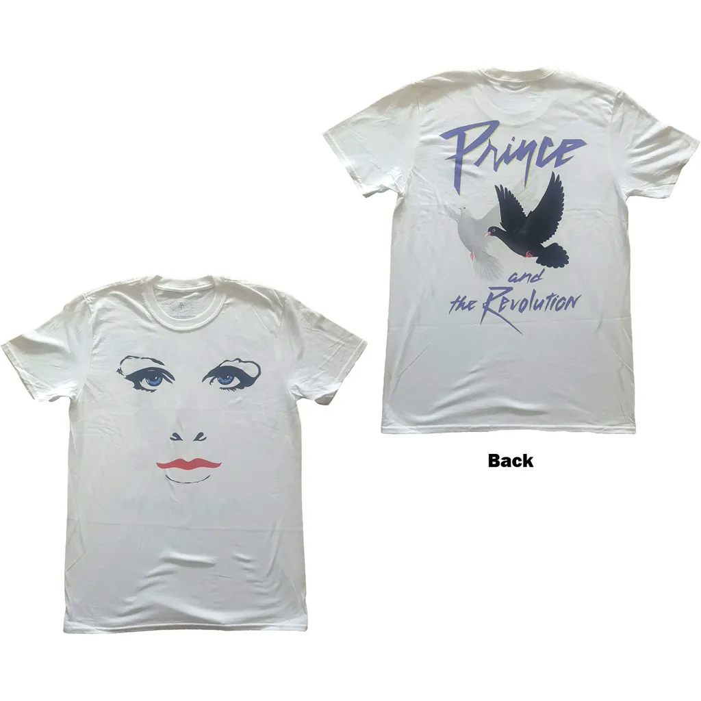 Album artwork for Unisex T-Shirt Faces & Doves Back Print by Prince