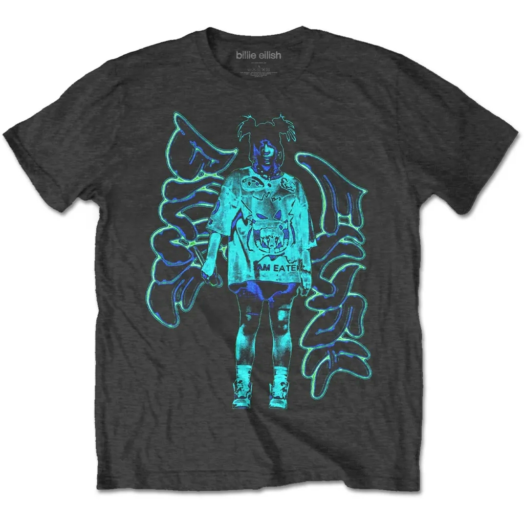 Album artwork for Unisex T-Shirt Neon Graffiti Logo by Billie Eilish