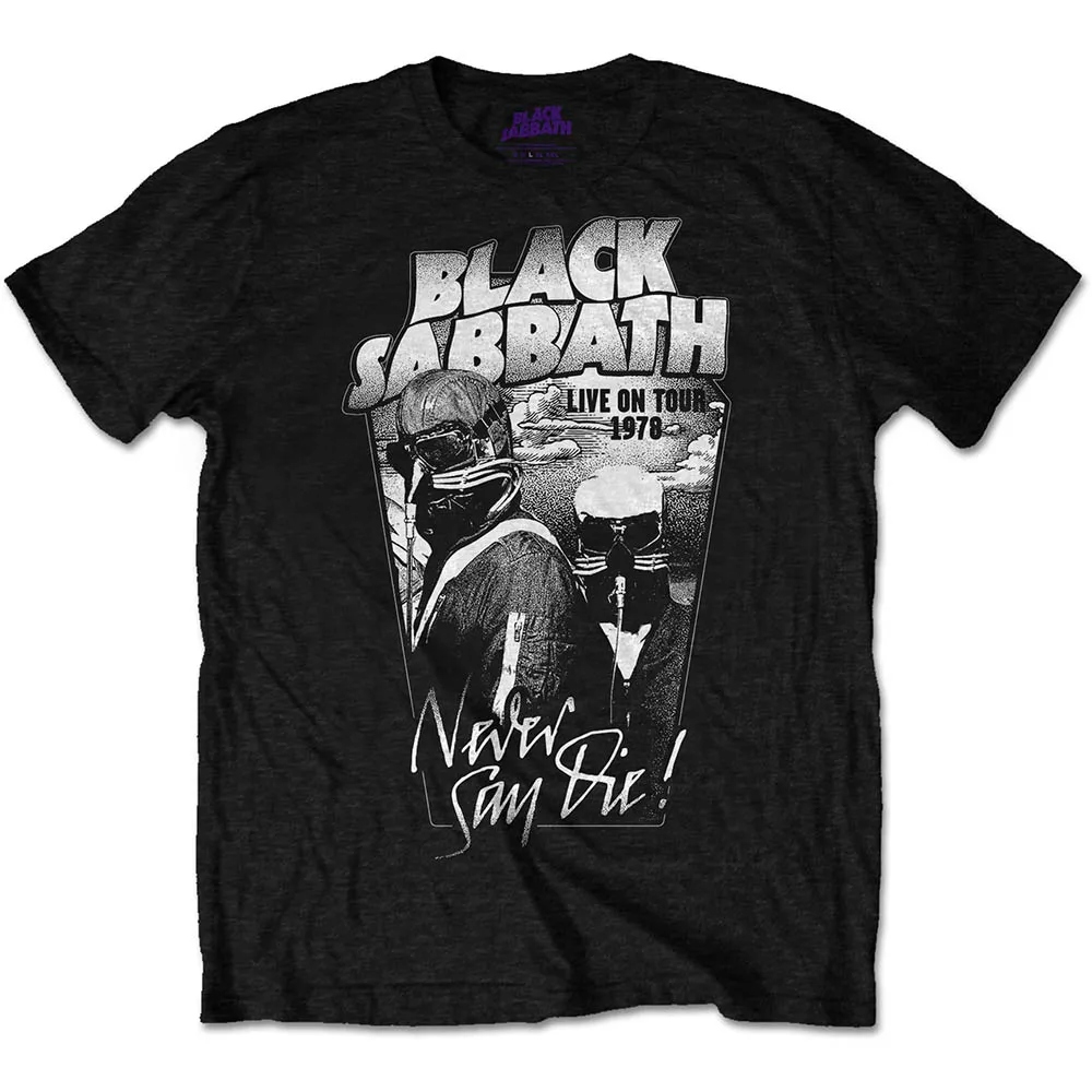 Album artwork for Unisex T-Shirt Never Say Die by Black Sabbath